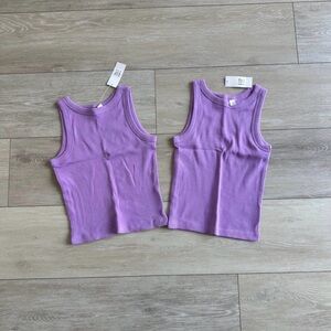 Gap kids girls ribbed Tank Tops bundle size small
